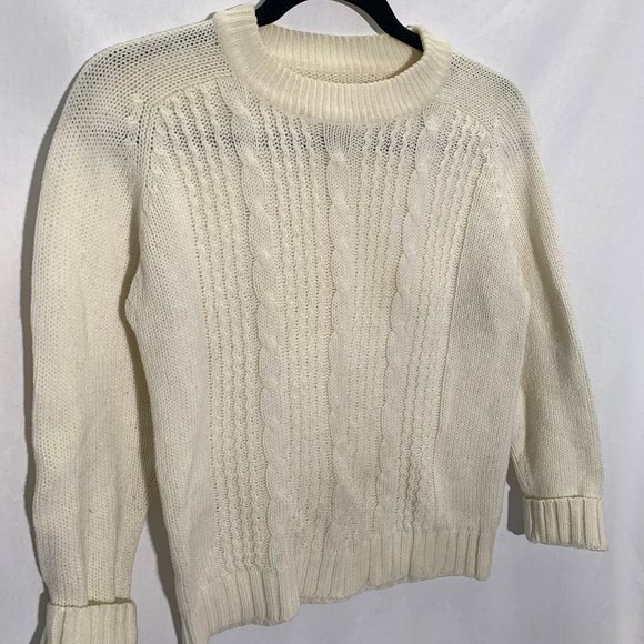 Knit Cream Sweater - size S - lightly worn - Picture 1 of 4